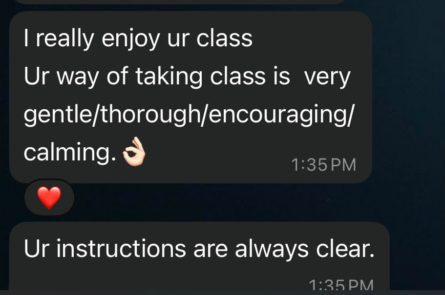 Student review on class style